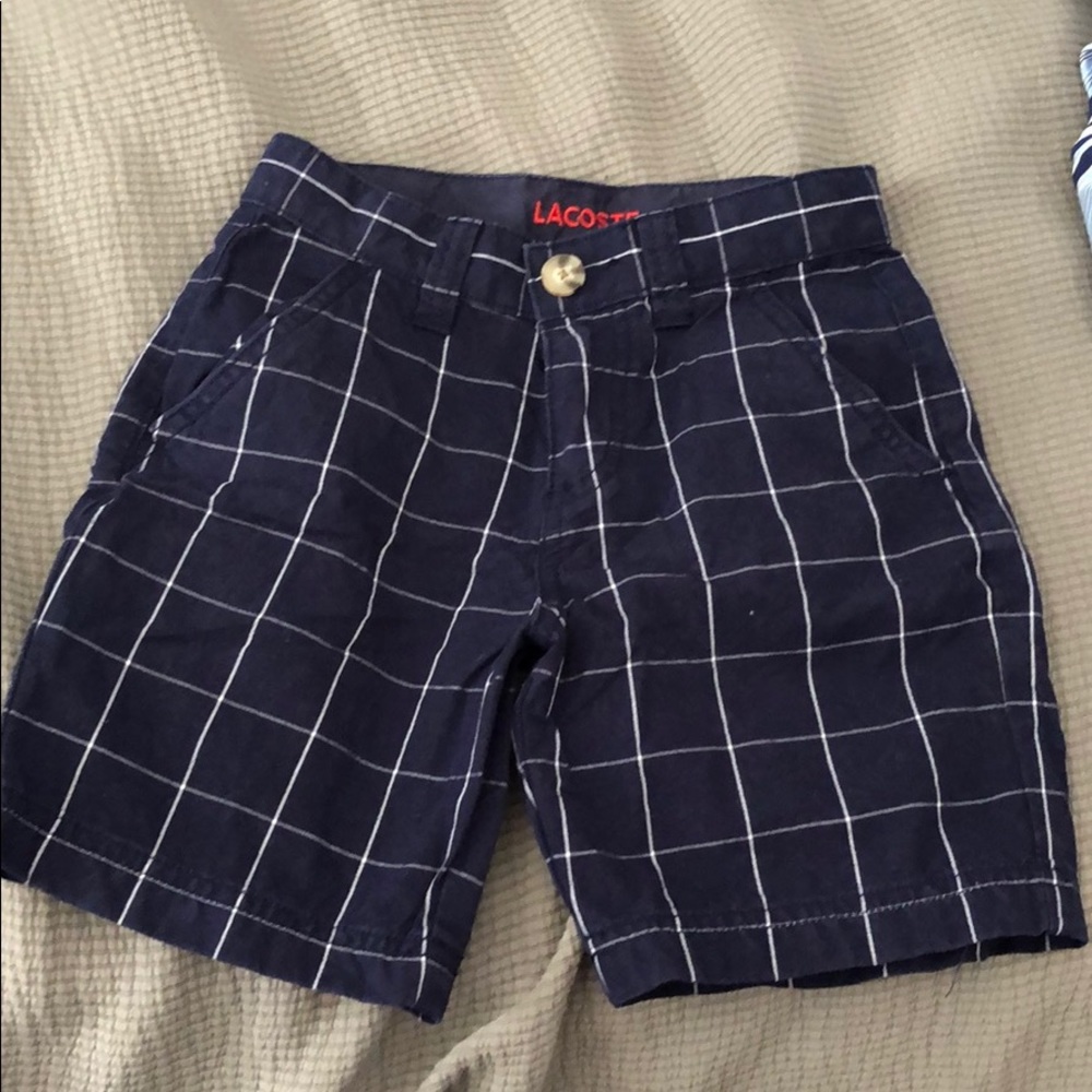 Like New- worm Once Lacoste button shorts